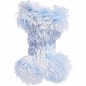 Hundelegetøj Kødbens Bamse med piv 18x11cm i Blå