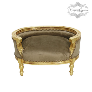 Hundeseng luksus kvalitet fra Kings&Queens taupe