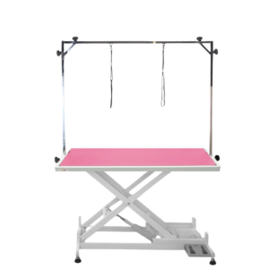 Elektrisk Hundetrimmebord Stor PINK/HVIDT Stel