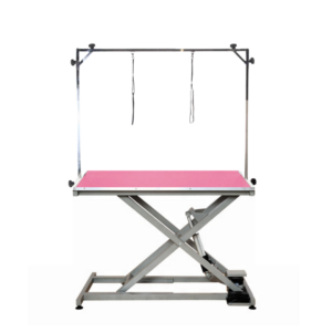 Elektrisk Hundetrimmebord DOBBEL LØFTEARM PINK