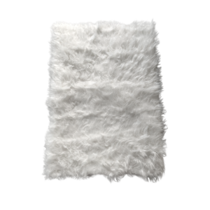 Hunde vetbed langhåret angora HVID 100x140cm